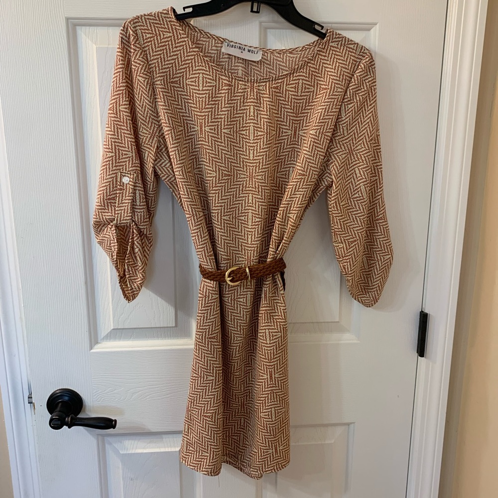 Belted Mini Sun Dress